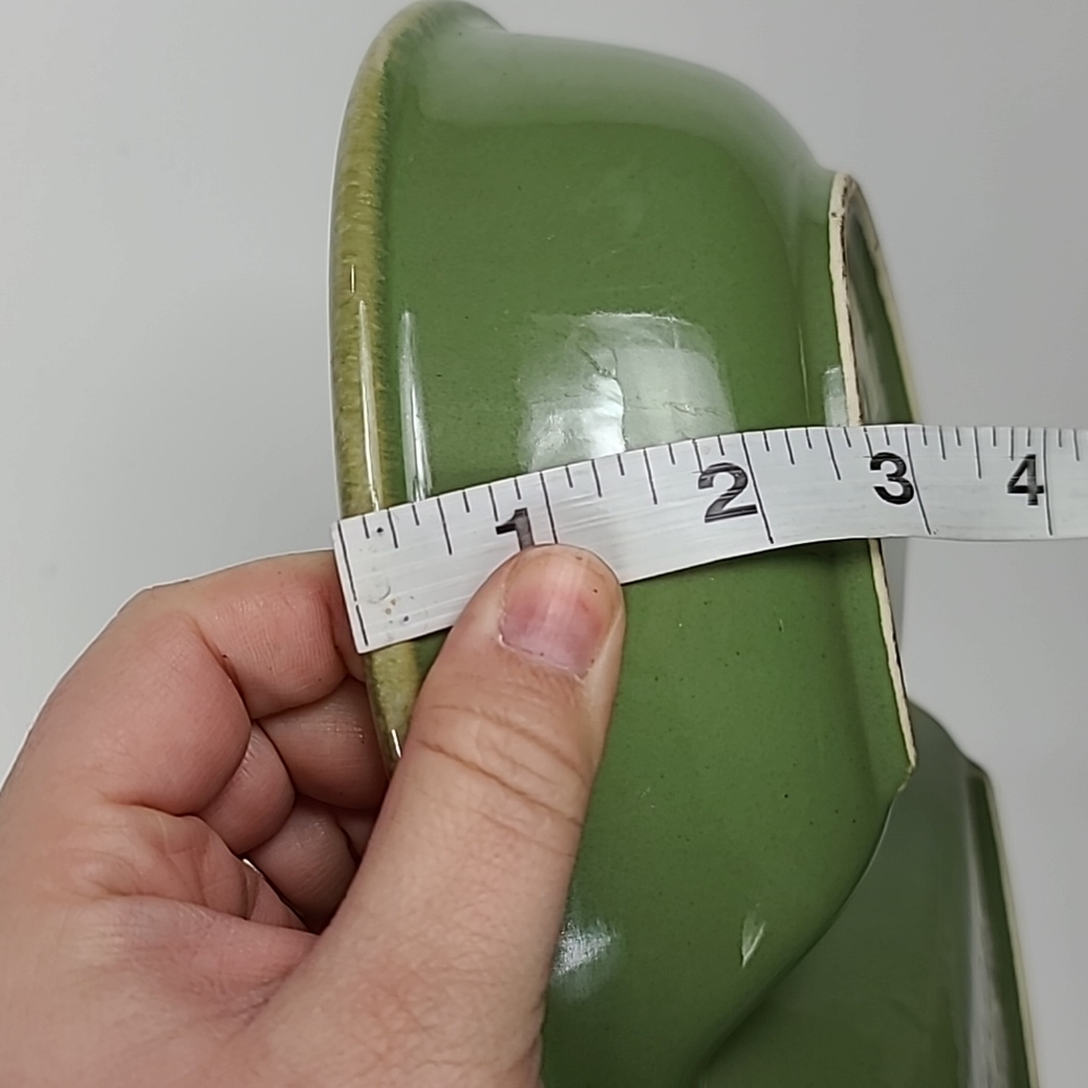 Vintage Green and Cream Divided Bakeware Dish - Picture 12 of 12